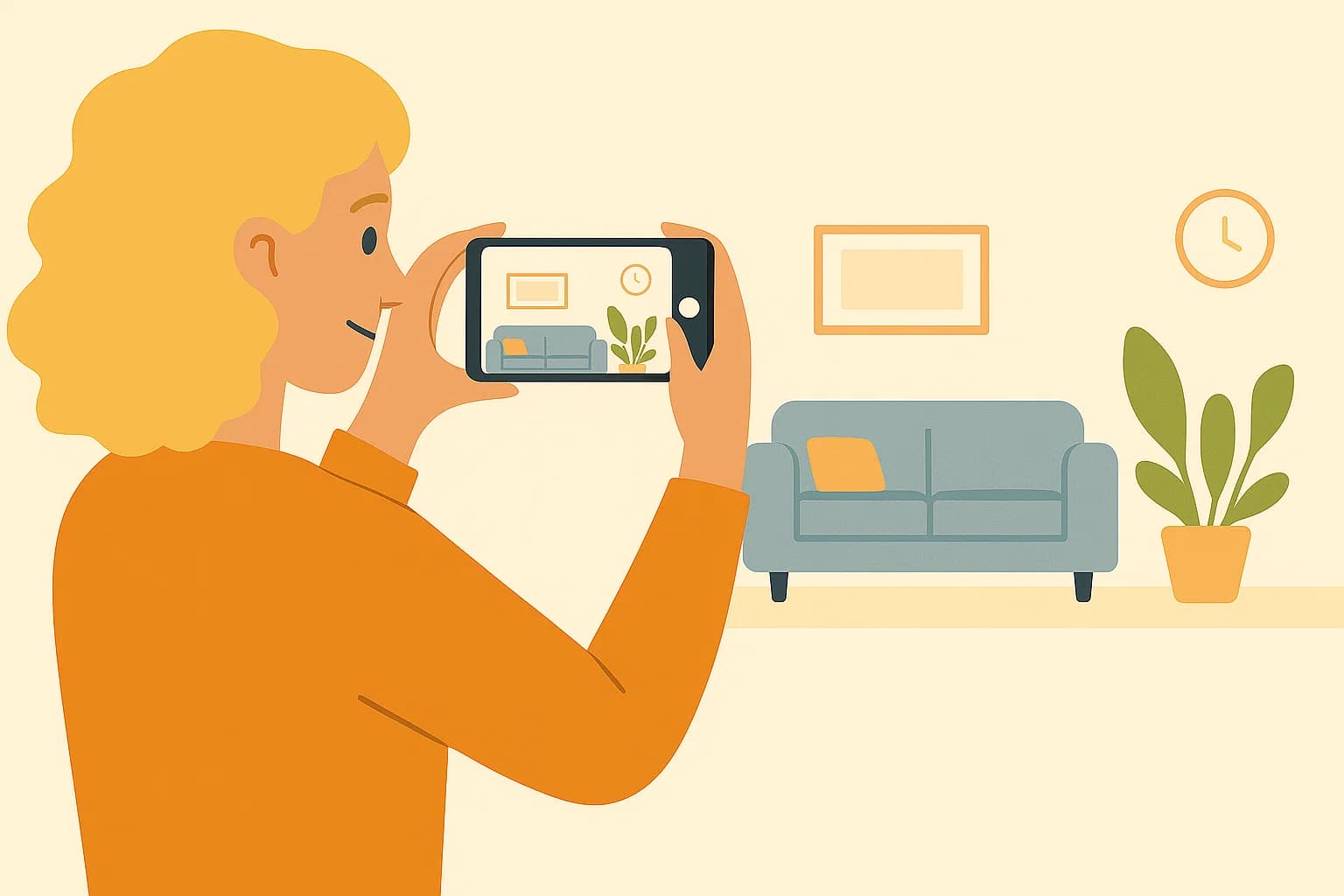 Illustration: Gör din bostad säljklar – inspirerande hero-bild för steg 3 i sälja-guide.